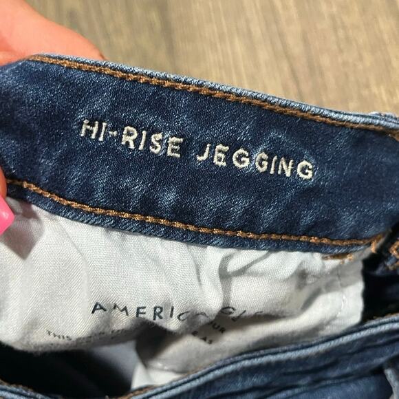 American Eagle Womens High-Rise Jegging Jeans Next Level Stretch Blue Size 12 - Picture 8 of 12